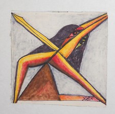 Tableau pastel portrait