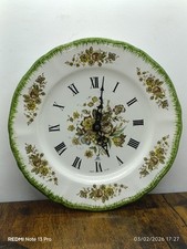 Pendule, horloge en faïence