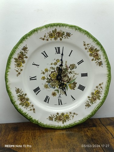 Pendule horloge faïence - horloge,