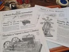 lot meccano ancien 5 photocopie de fiche de models speciaux