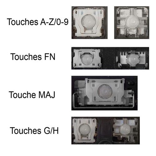Touche clavier français - de,