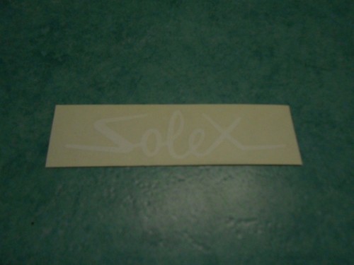 Autocollant blanc poutre solex