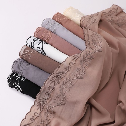 Long chiffon headscarf wrap - long,