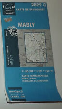 Carte IGN serie bleue 2829 O mably 1984