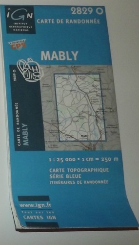Carte ign serie bleue 2829 - carte,