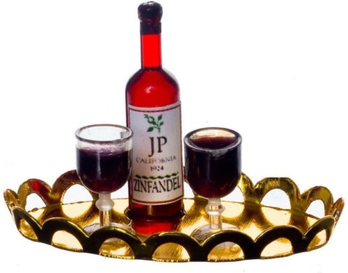 Poupées maison rouge bordeaux - maison,