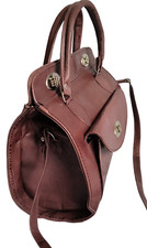 Véritable Sac en Cuir Braun