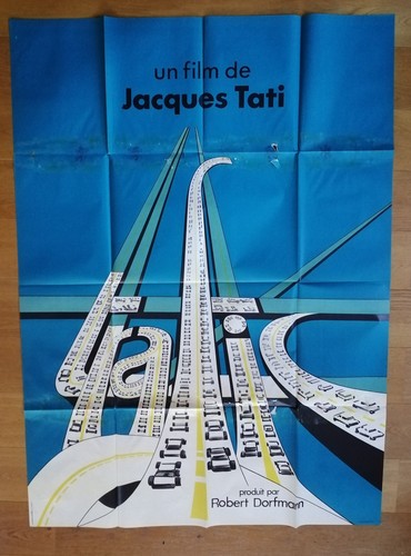 Trafic jacques tati affiche - trafic,