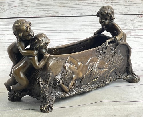Sculpture vase bronze fait - en,