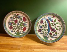 2 assiettes décoratives en