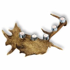 Bougeoir avec vrai bois de