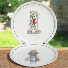 Lot de 2 assiettes plates Les vieux métiers Moulin de Loups