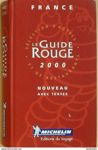 Guide rouge michelin 2000 - rouge,