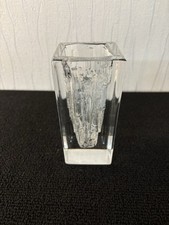Vase givré en cristal Daum Mod4