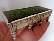 Épinglier En Argent RARE Antique En Argent Poinçon 1910 Table De Billard