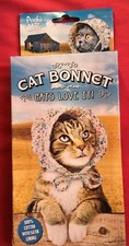 NEW Archie McPhee "Cat Bonnet" - Bonnet Hat for Your Kitty Cat! Very Cute!
