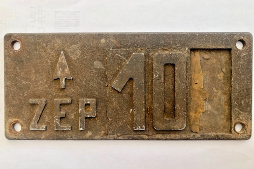 Plaque sncf aluminium de - ,