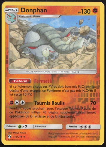 Carte pokémon donphan - carte,