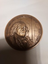 Medaille En Bronze Louis Antoine Leon Saint-Just 1767-1794