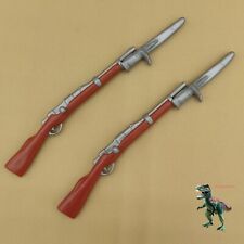 X2 Playmobil fusil-carabine et baïonnette-garde royale-soldat-WW1-fusil verro...