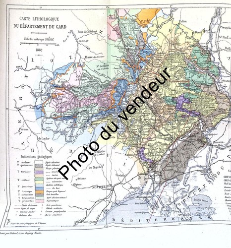Géologie gard 1881 - géologie,
