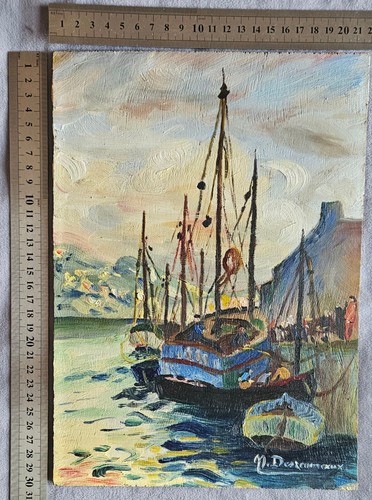 Peinture huile sur - , panneau