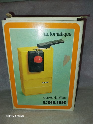 Ouvre boîte ancien orange - boîte,