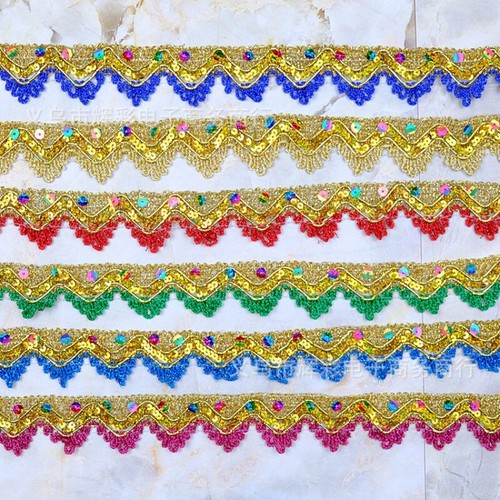 Bordure dentelle sequin - 9,