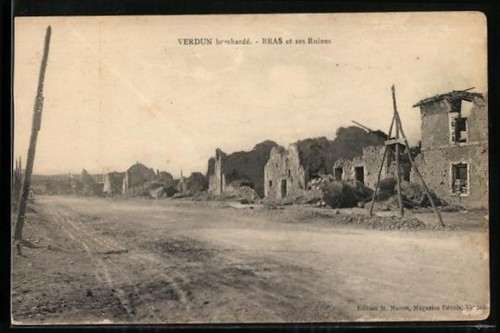 Cpa bras verdun bombardé - cpa, /verdun,