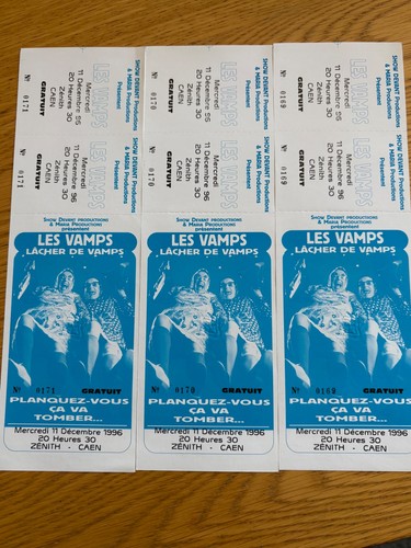 Lot billets de concert - de, 3