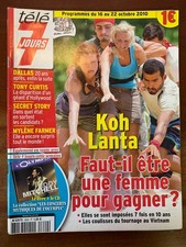 Télé 7 Jours 16/10/2010; Koh Lanta/ Dallas/ Tony Curtis/ Mylène Farmer