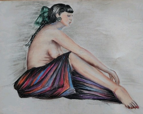 Joli dessin aux pastels - dessin,