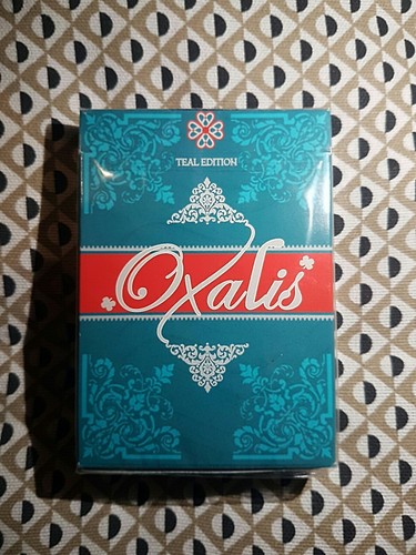 Oxalis teal gilded playing - teal,