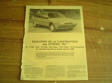 REVUE TECHNIQUE évolutions des CITROËN BX diesel et turbo D depuis 1988 QUADRA