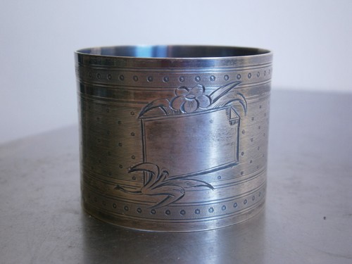 Rond serviette argent - de,