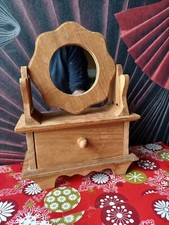 table de toilette miniature en bois pour poupée hauteur 22cm