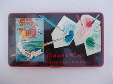 Superbe boîte Crayons CARAN D'ACHE Prismalo Aquarelle 999 dessin peinture 1960 !