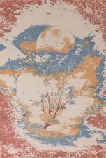 Haute Qualité Laine Moderne Tapis 1.5x2.4m Remarquable Abstrait Motif