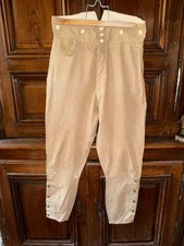 Ancien pantalon chasse / cheval / paysan en grosse toile cachou