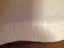 Jupon vintage coton blanc bas