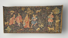 Vintage French Tapestry “La Dame” Artis Flora, Medieval Style, Musée du Louvre