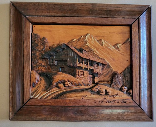 Ancien tableau bois - en,