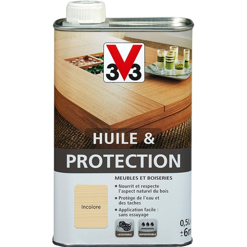 Huile protection meubles