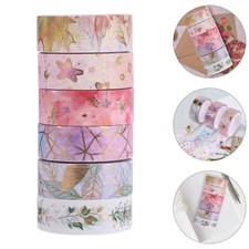 6 Rolls Papier Cadeau Ruban