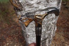 774.5247 MEGA PROMO  SUPERBE  CANNE  DRAGON  MARCHE METAL  GOTHIQUE  CRANE