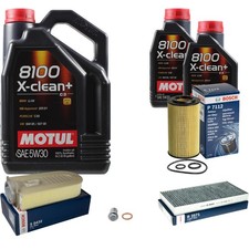 Bosch Inspection Set 7L Motul 8100 X-Clean + 5W-30 pour Mercedes SLK 250 CDI /D