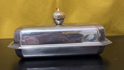 Beurrier plaqué argent - beurrier,