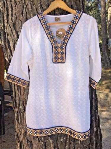 Joli tunique haut - haut, coton