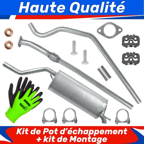 Kit pot échappement pour - pot,