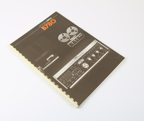 Mode emploi revox 780 - revox,